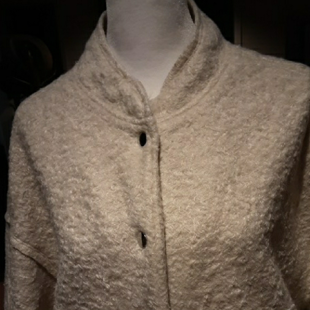 Women's Cream Button-Up Jacket - Picture 3 of 16